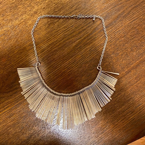 Gold statement necklace